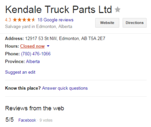 Rated on Google and Facebook